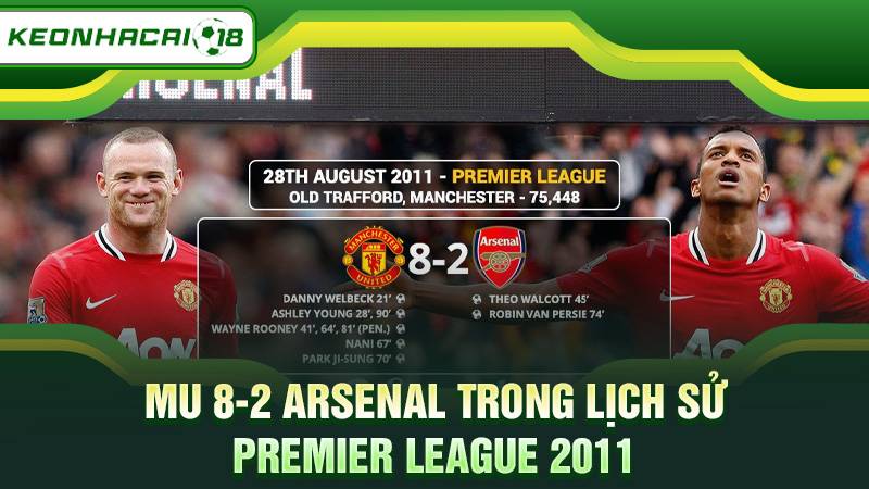 MU 8-2 Arsenal trong lịch sử Premier League 2011